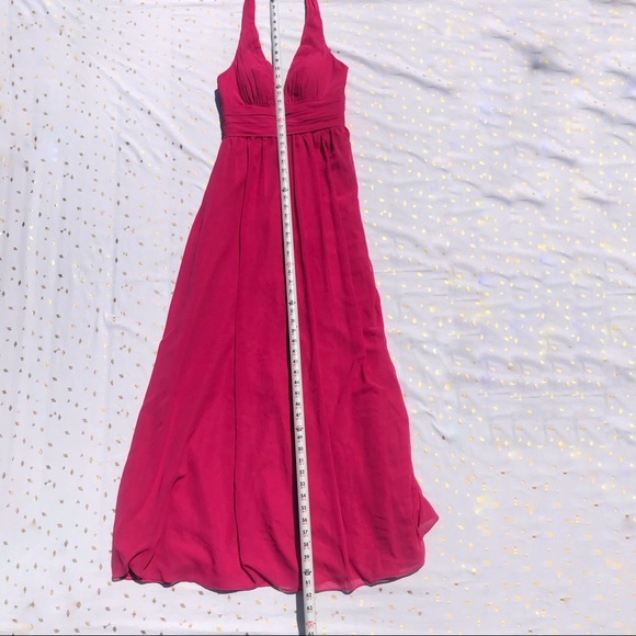 Pink Empire Waist Halter Formal Dress Sz 4 - Picture 10 of 13